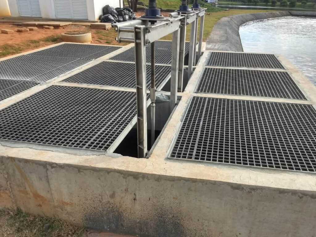 Grade de piso em PRFV (Fibra de Vidro)